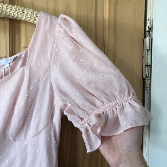 NWT Ivy City Co Ballerina Tulle Midi Dress in Pink - Sz L - Picture 4 of 13